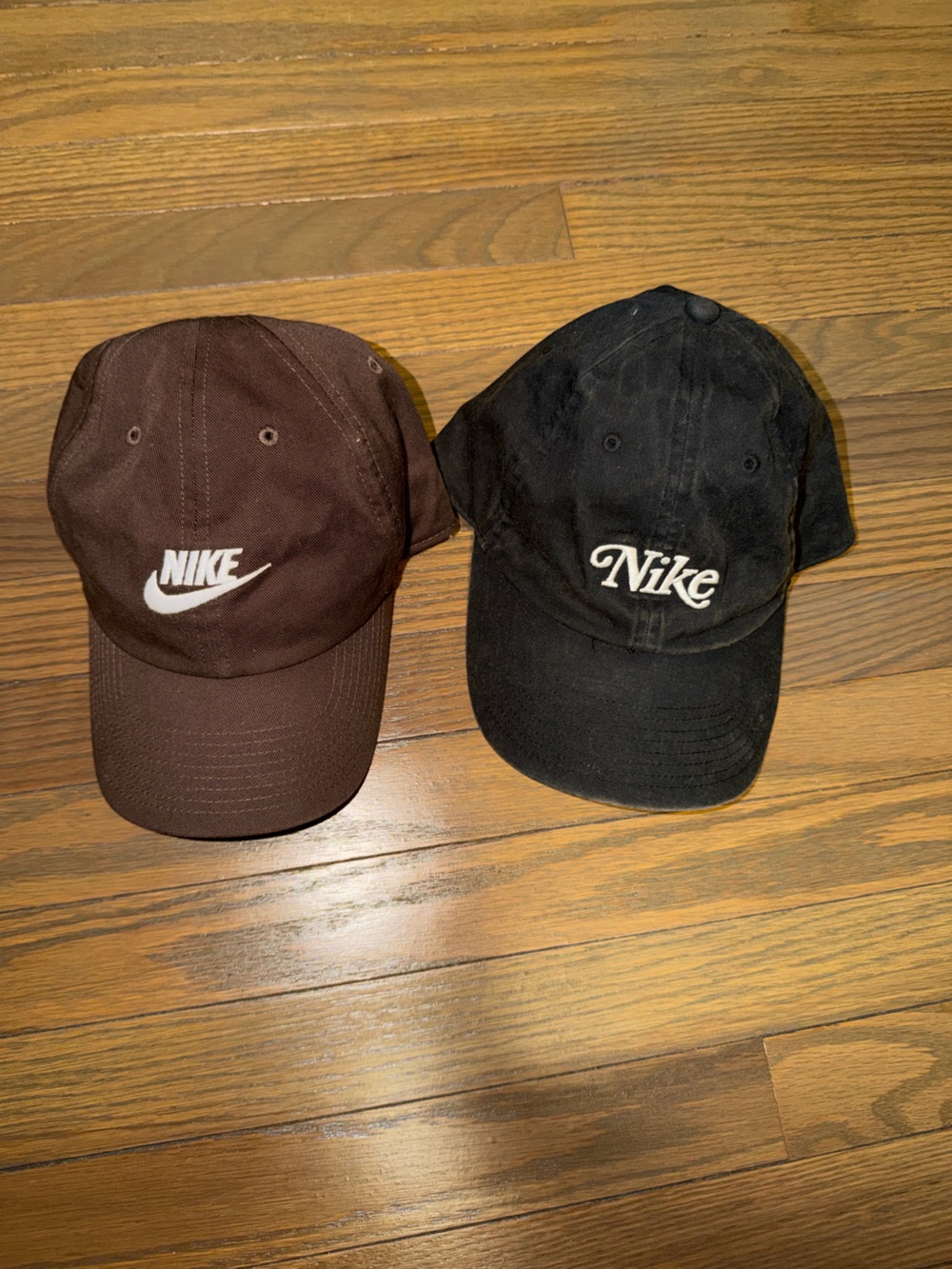 Nike Hat Lot (Brown and Black) - Set of 2